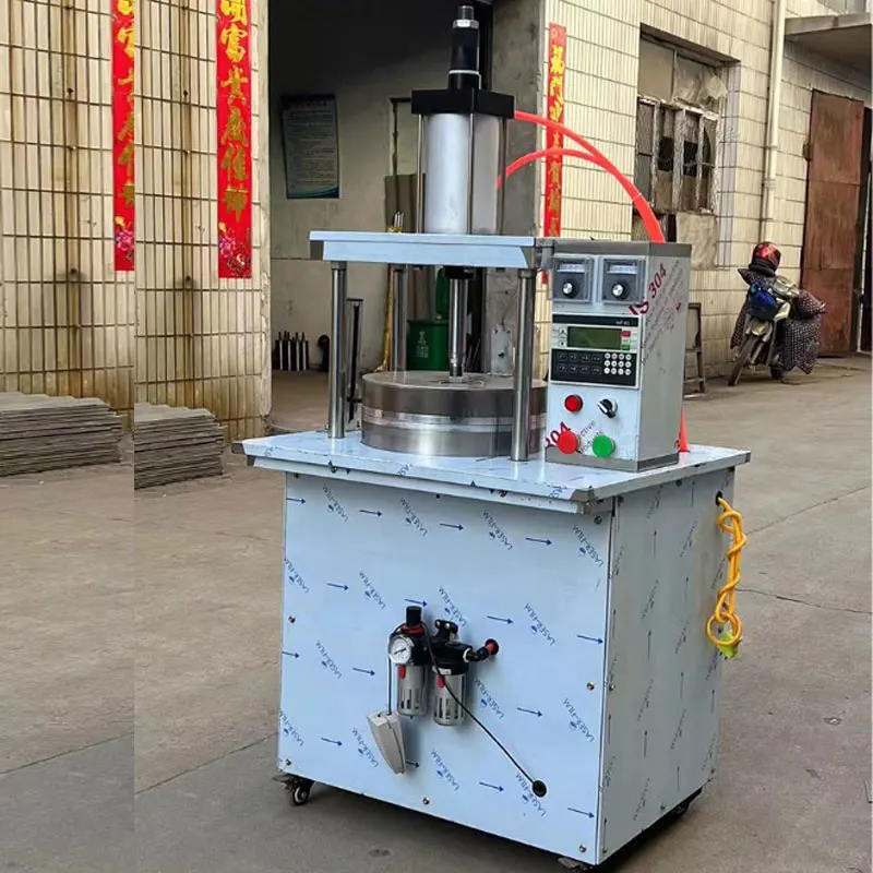 Automatic Hydraulic Chapati Maker Roasted Duck Pancake Making Machine
