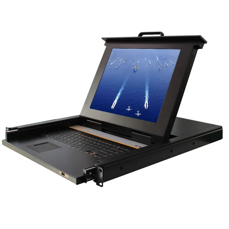 1U LCD KVM Drawer Rackmount Vga KVM Switch 8 Port KVM Console Cost Effective All in One 19inch Control and Switch The Sever