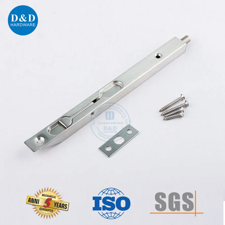 Stainless Steel Concealed Box Type Flush Door Bolt for Rebated Double Door