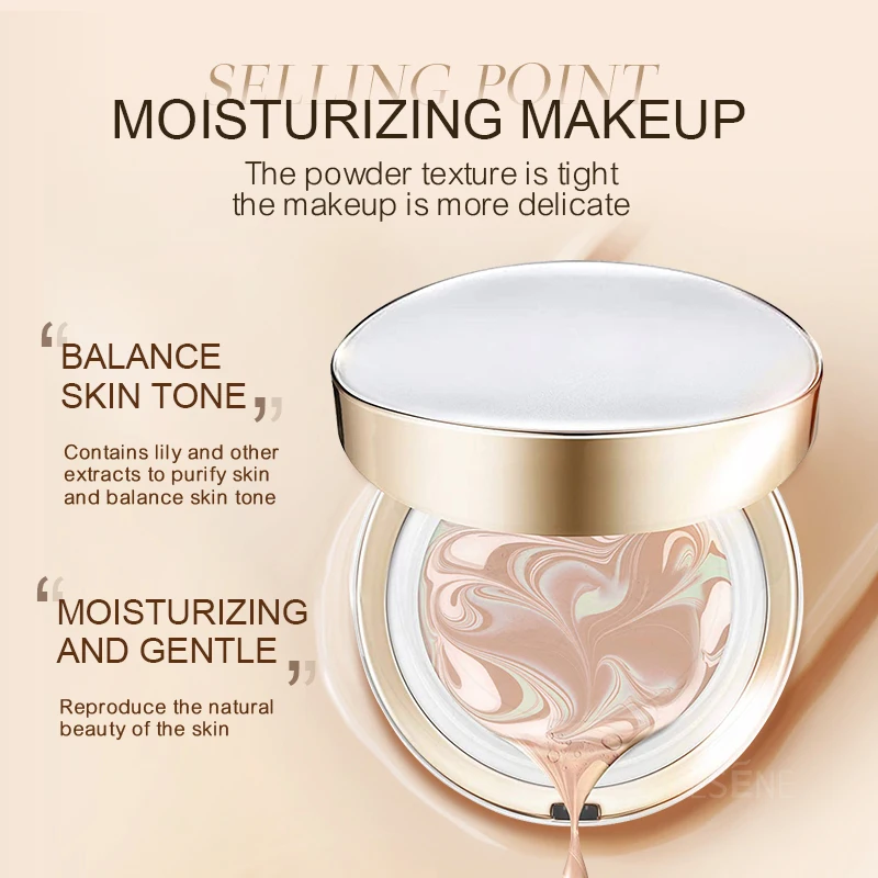 Esene F-AP18 OEM/ODM customize cosmetics luxury oil control moisturizing air cushion private label face makeup liquid foundation