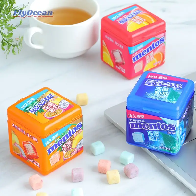 Wholesale Famous Brand Sugar-Free Fruit Minty Gum 46g Roll in Bulk Exotic Candy Packaging Hot Selling Minty Mints