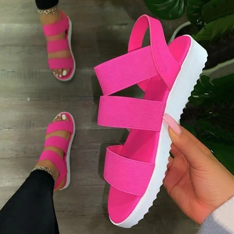 2023 New Women Flat Sandals Sexy Walking Shoes Casual Slip On Ladies Shoes Slipper Footwear Female