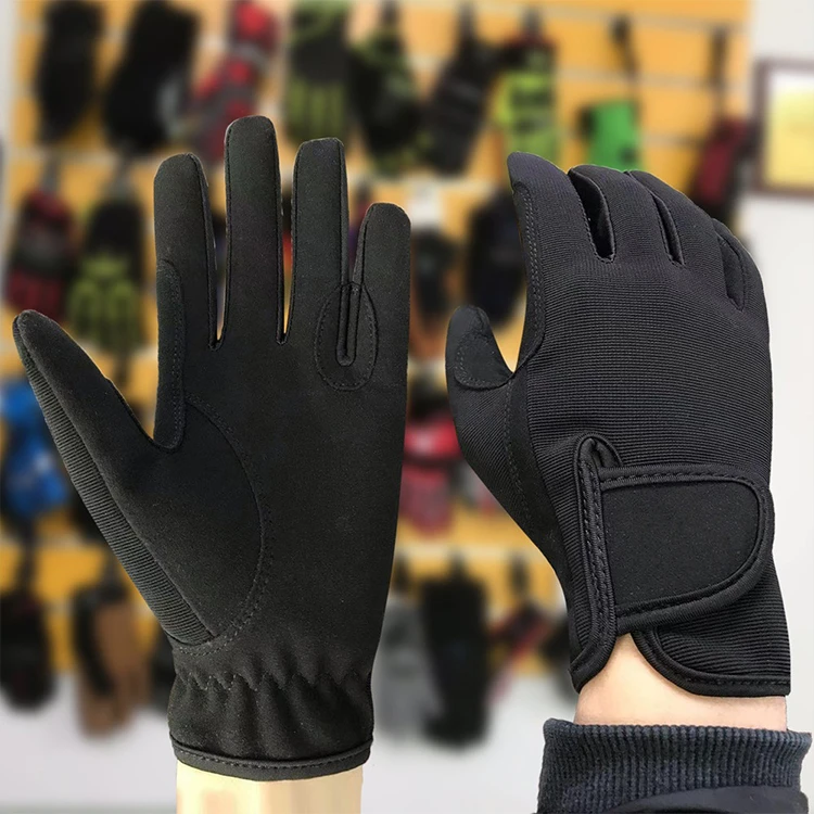 Custom High Quality OEM Outdoor Sports Equestrian Racing Gloves Horse Riding Gloves