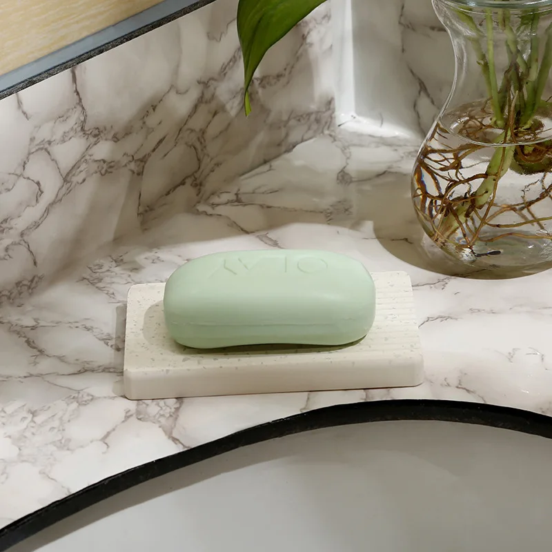 3D UV Printed Diatomite Soap Dish Natural Soap Tray for Bathroom