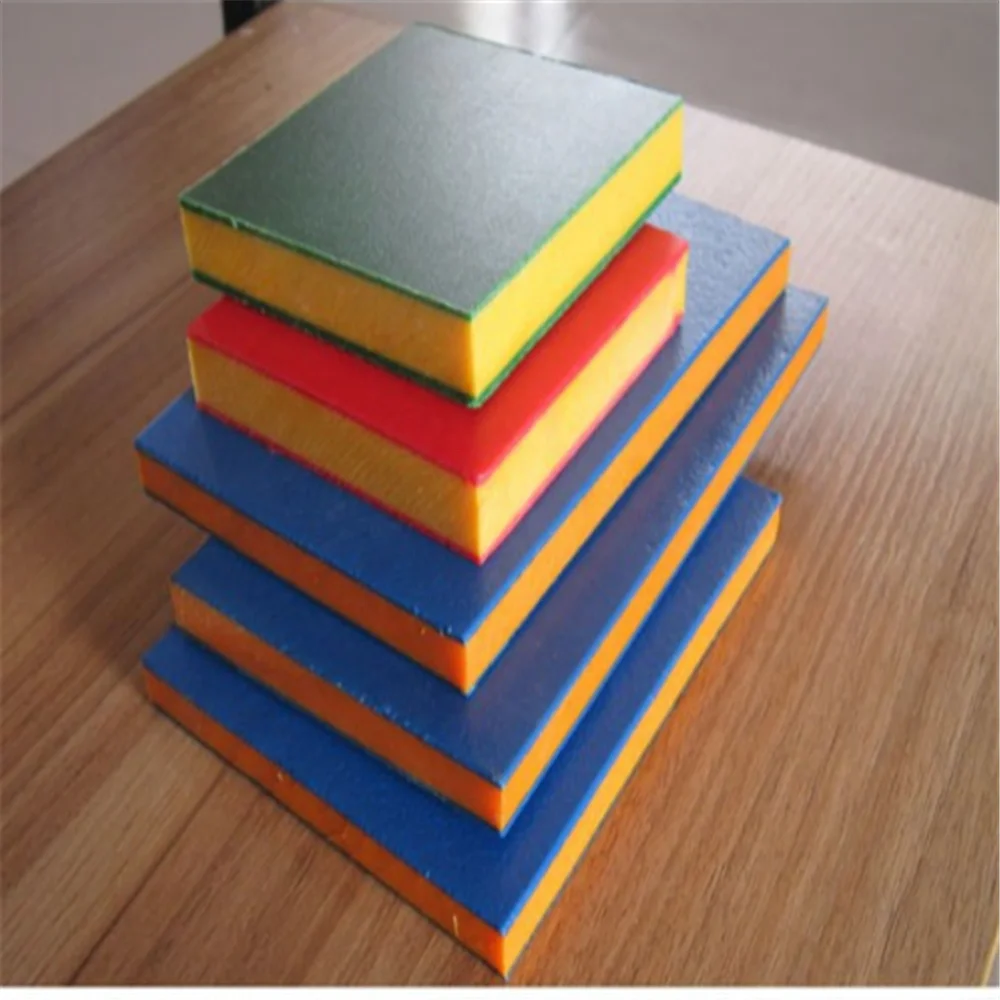 
Double color HDPE sheet/Dual color 3 layer HDPE plate/ HDPE sandwich plastic board 