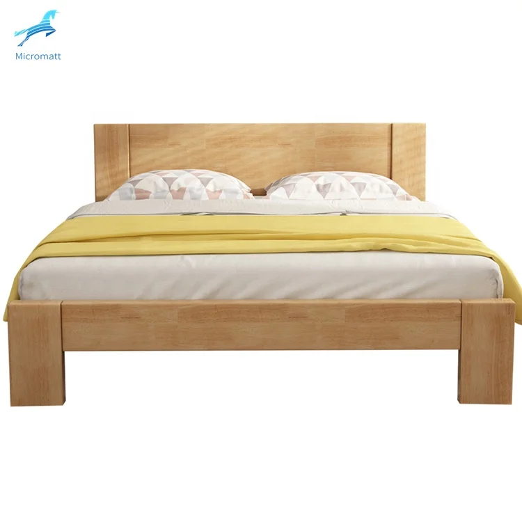 Wholesale Bedroom Furniture Environment Wood Color Wood Japanese Style King Size Bed
