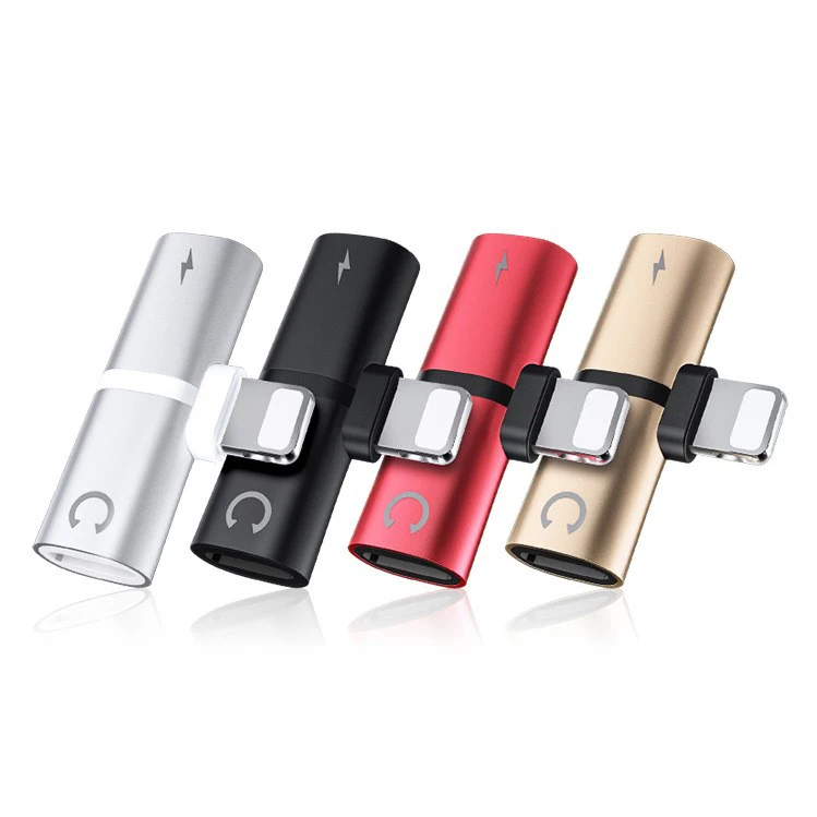 3 in 1 mini audio adapter for charging and answering calls adapter earphone audio charger splitter for iPhone 12