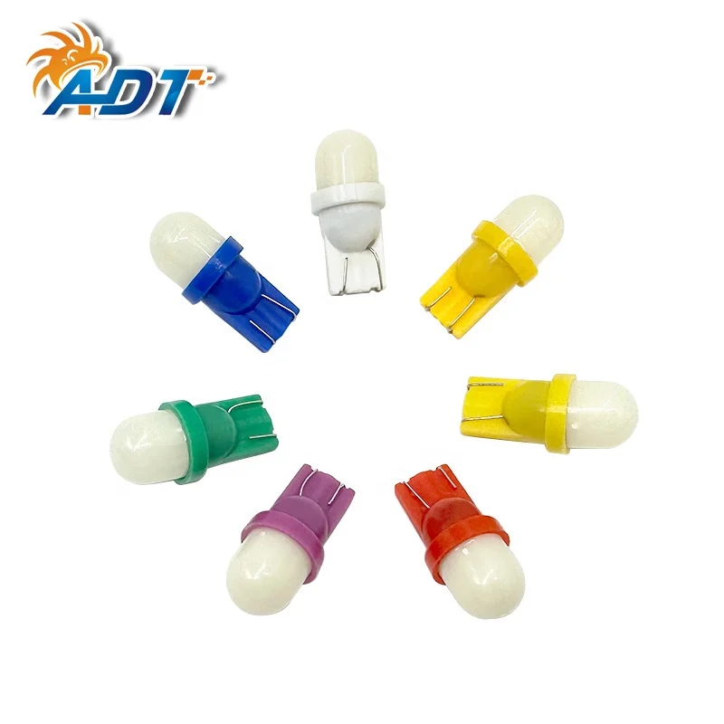 ADT Slow flash 4 seconds 2 leds 2835 SMD with 10mm diameter frosted cover #44 #47 BA9S 6.3V AC Pinball LED Bulbs