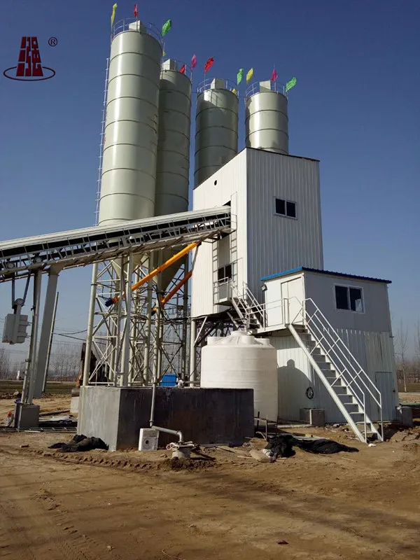 PLD Control large Production Low Cost HZS120 Bolted Cement Silo Belt Conveyor Concrete Batching plant paving construction work