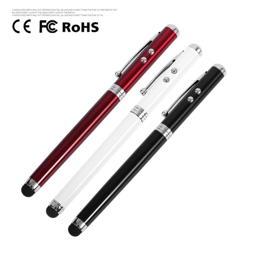 Original Factory Competitive Price 4 in 1 Free Ball Pen Sample Laser Pointer Tablet Stylus