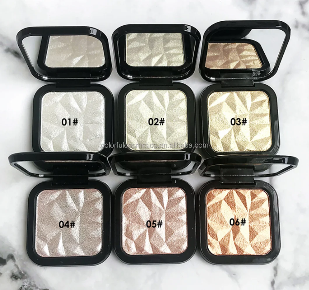 High Pigment Custom Your Own Brand Bronzer Highlight Pressed Powder Private Label 6 Colors Blush And