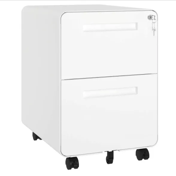 2 drawers movable cabinet two drawer filing cabinet office furniture steel document mobile drawer mobile file cabinet