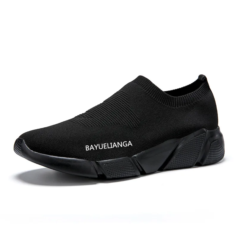 
Wholesale In stock OEM Breathable fly knited sport shoes sneakers women casual shoes 