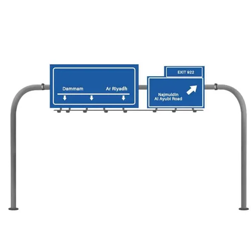 Galvanized Steel VMS Gantry Highway Information Display Pole Traffic Signal Support Frame