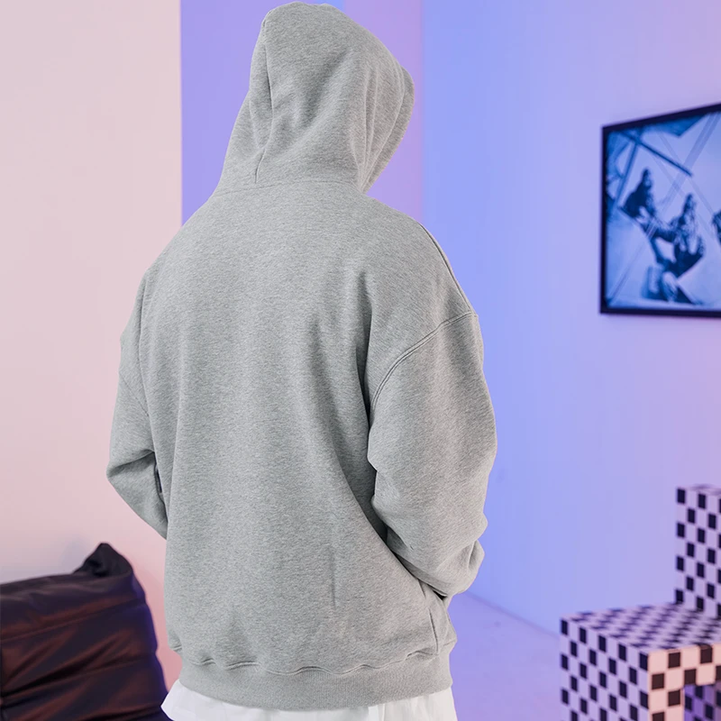 winter warm essential clothes streetwear heavy cotton oversized mens hoodies for blank custom logo