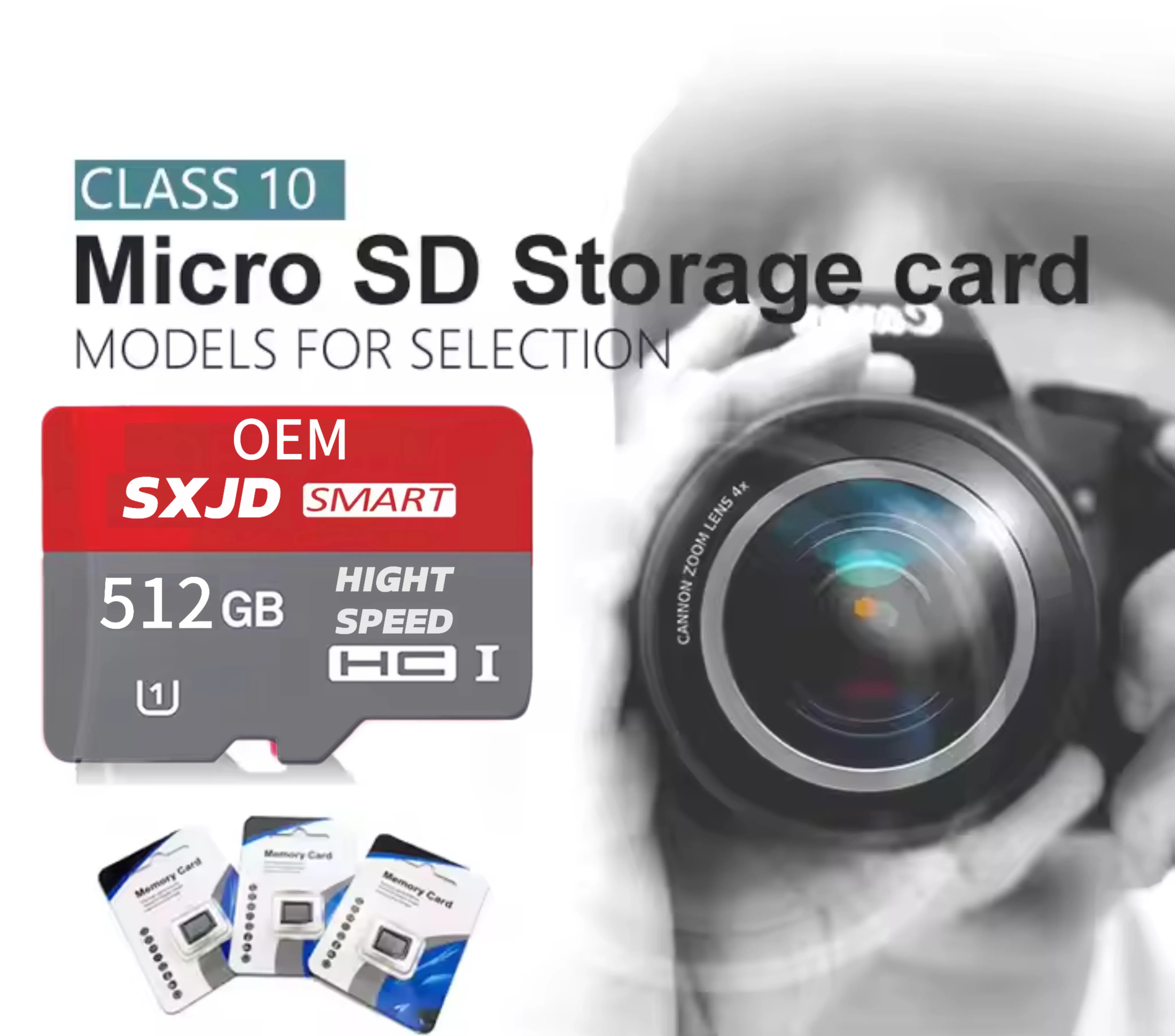 China Factory Wholesale 1Gb TF 64gb Memory 1G Memory Cards Micro SD Card Ultra Memory SD TF Card With Adapter For All Cellphones