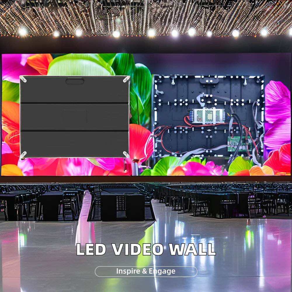 Indoor P2.5 LED Video Display Screen Full Color 4K Resolution 640x480mm Pixel Pitch for Hotels Shopping Malls Cars Video Walls