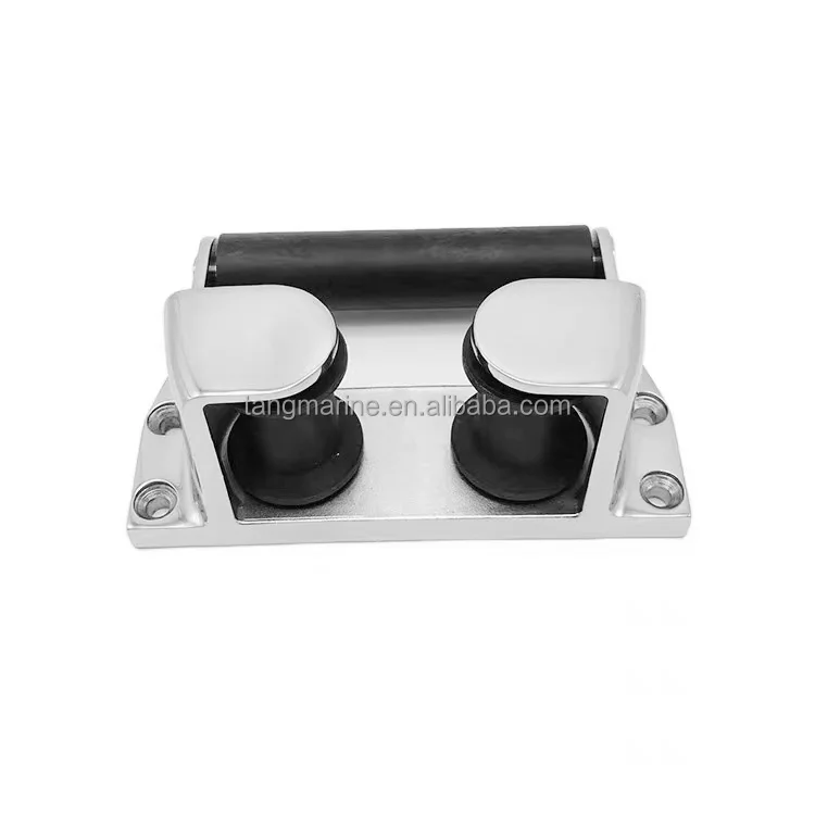 New Design 316 stainless steel Marine Bow Fairlead Roller Chocks With 2 Wheel For wholesale