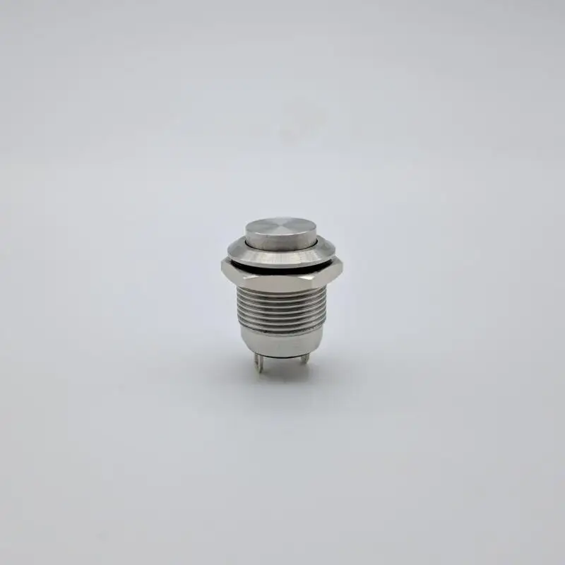12mm Mounting Dimension IP67 Waterproof Protection NO Stainless Steel Push Button Switch