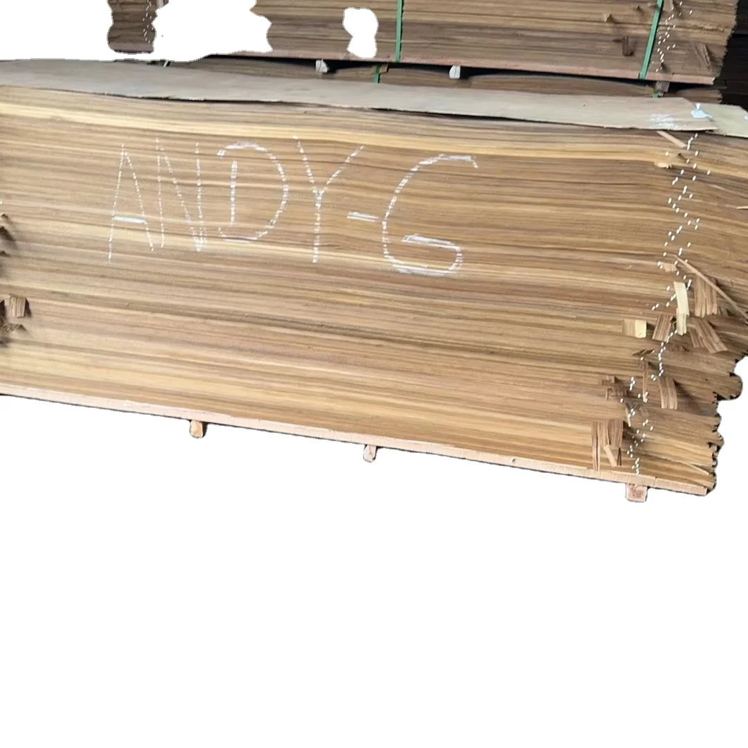 Natural Burma Teak  Wood Veneer for Edge Banding Furniture Table or Door Plywood