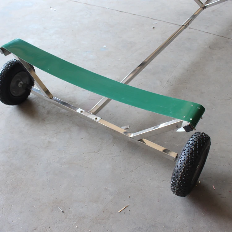 Lightweight Folding Small Hand Pull/Car Pull Inflatable Boat Trailers