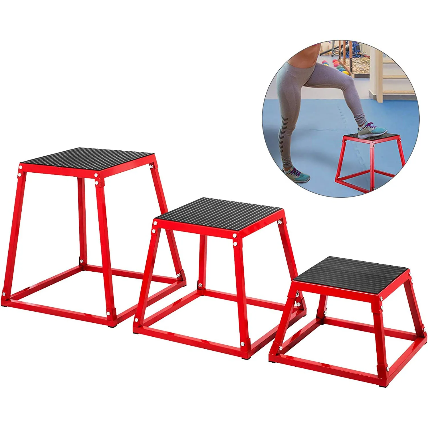 Exercise Fit Training Plyometric Platform Box Fitness Exercise Plyo Jump Box Step