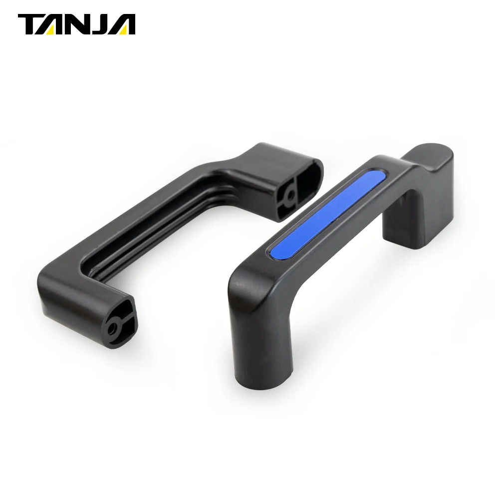 Plastic Square U Style Handle Nylon Medical Equipment Handle Industrial Curved Design Cabinet Door Pull Handle