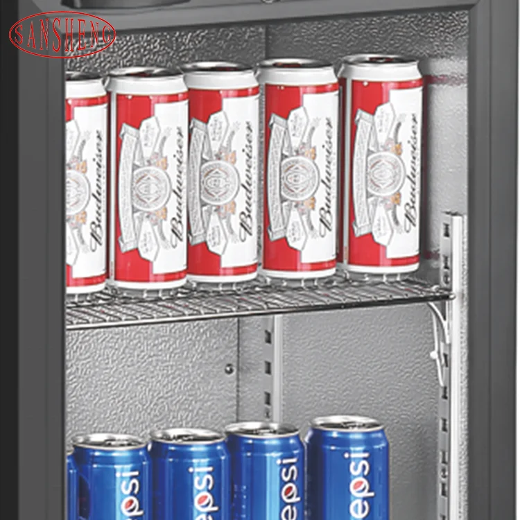 Commercial Three Glass Door Display Hotel Refrigerator Bar Wine And Beverage Cooler Refrigerator