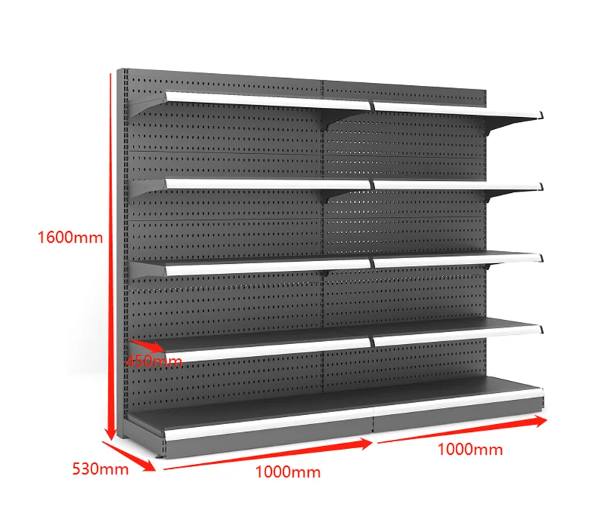 display rack shelf dimensions supermarket shelves with wall gondola customized design layout modenrn circle heavy dyty 5 layers