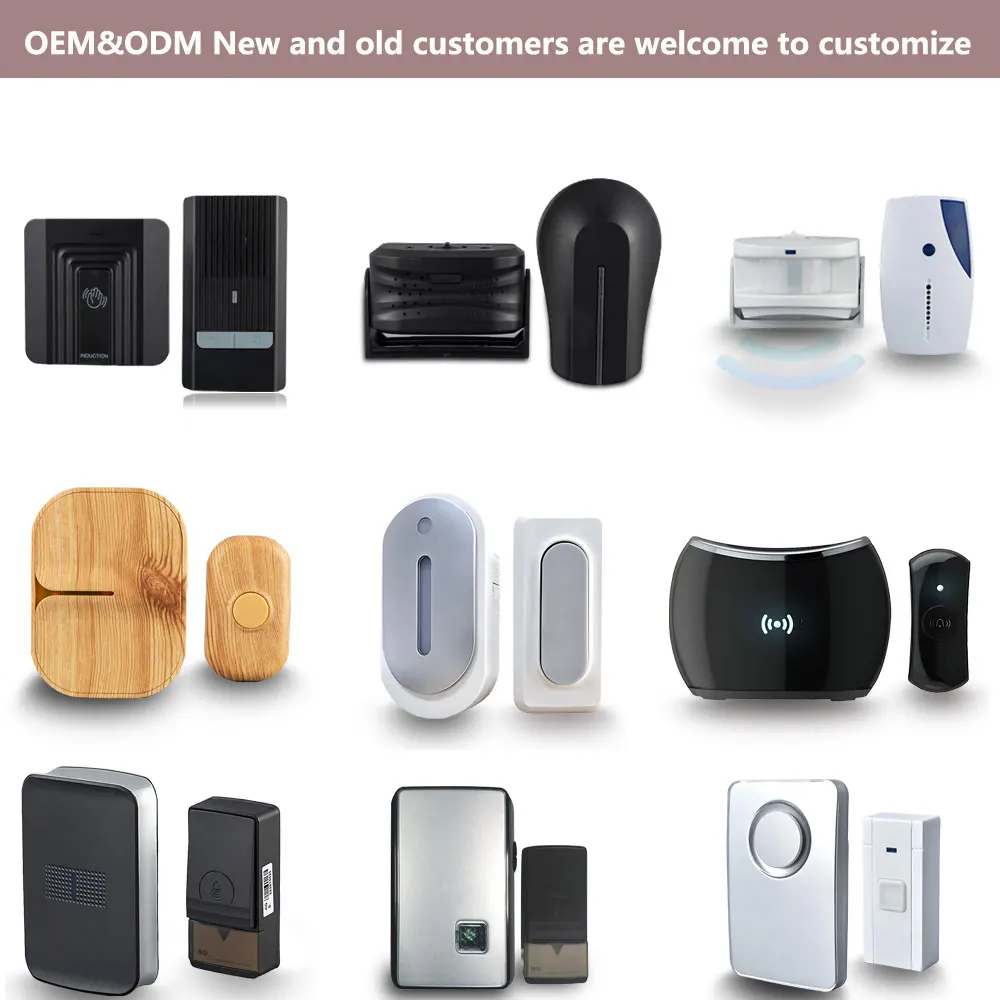 XINHUI SP-9712T(AC) Timbre Intelligent Wireless Ring Selfpowered Door Bell Plug in Doorbells Chime