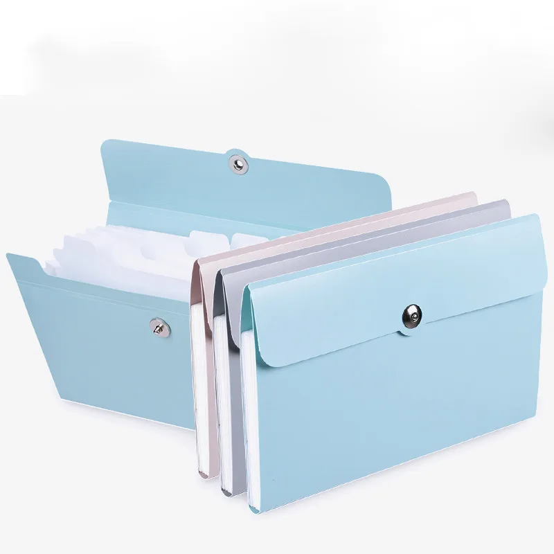 1pcs File Folder Organ box Bag multi-function Organizer storage Holder Office Document A5 Supplies Paper