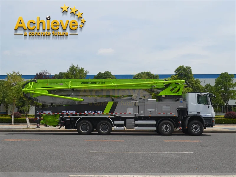 Used Hot Product 56X-6RZ ZOOMLION 56M Boom Concrete Pump Trucks With Low Price for Sale