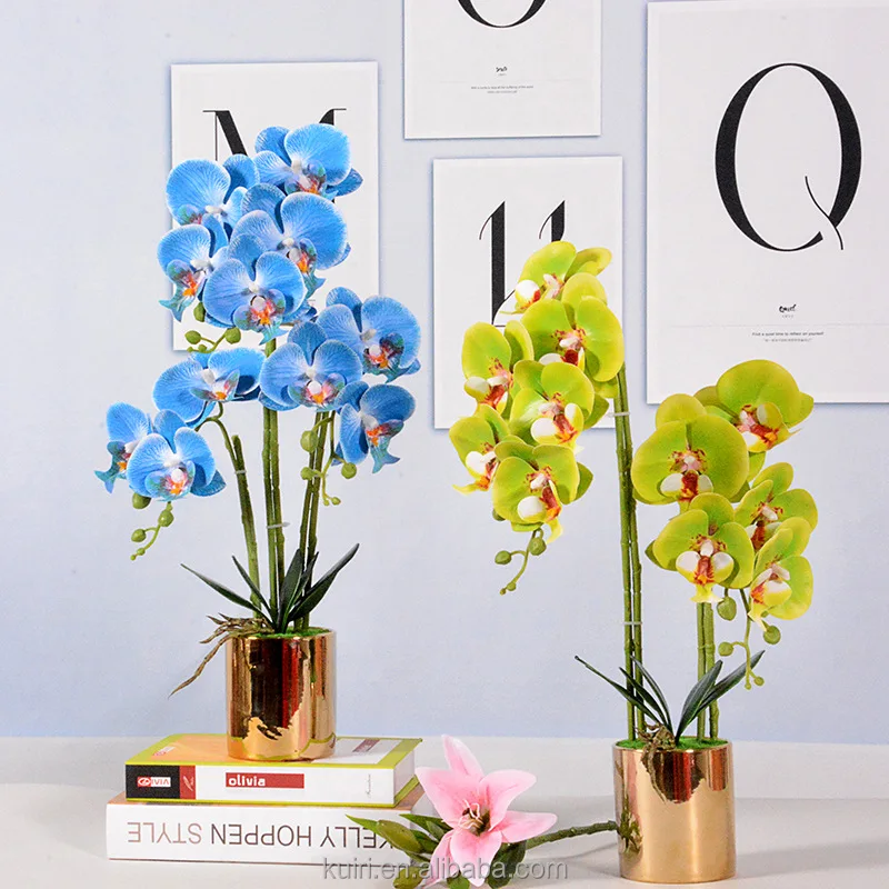 2024 hot sale simulation Artificial Home Decoration Phalaenopsis Orchid Potted Plants
