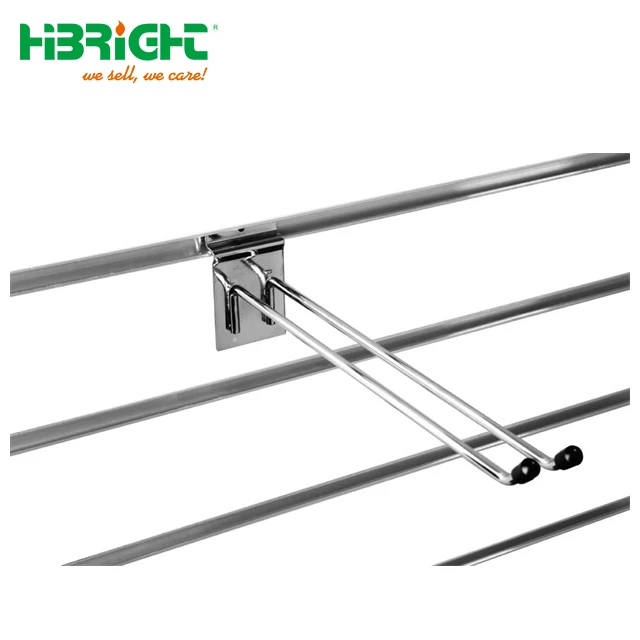 Wholesale Chrome Wire Display Pegboard Hook Double Price Tag Hooks For Peg