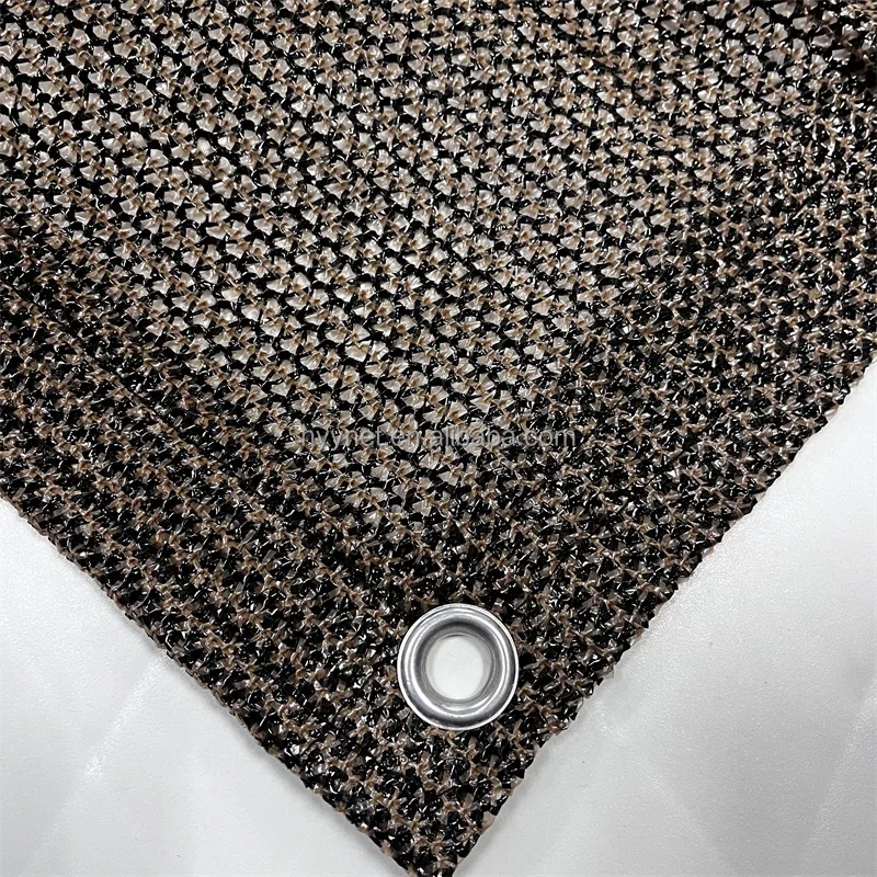 Outdoor 70% shading privacy netting fence cover with grommet and buckle