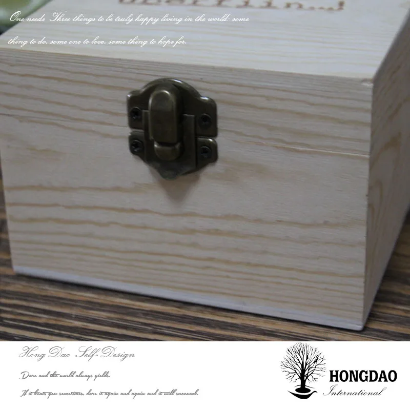 
HONGDAO wooden boxes for jewelry chocolates box with lock 