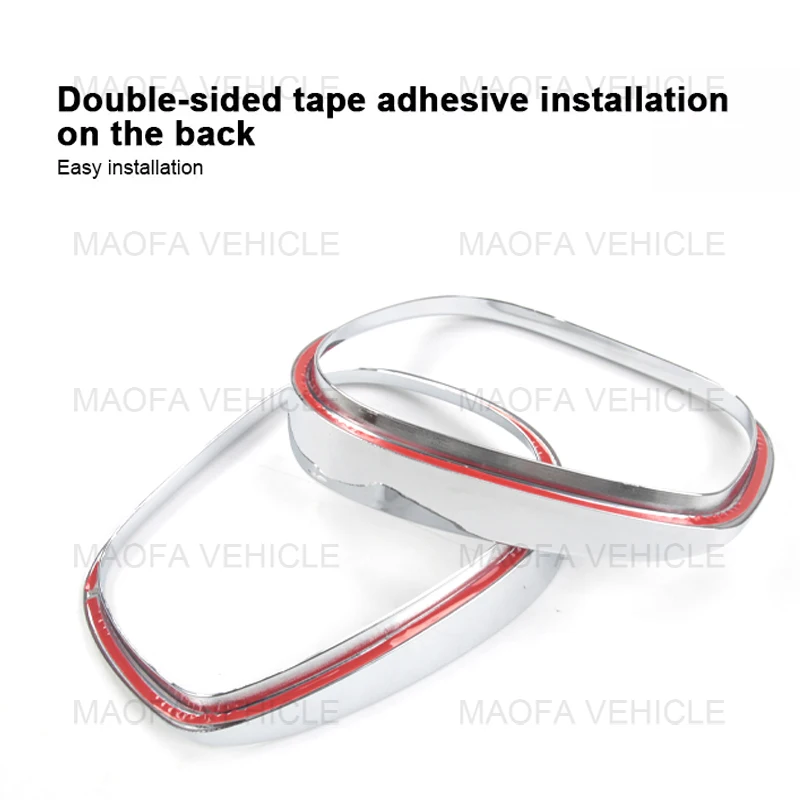 Car Part Real Carbon Fiber Rear View Side Mirror Rain Eyebrow Cover For Ford Mustang Mach-E 2021 2022 2023