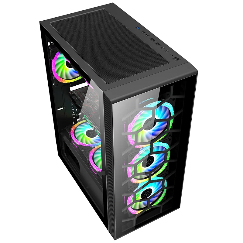SNOWMAN Special Edited Desktop PC Case EATX ATX MATX Mini ITX Customized Tempered Glass Black Full Tower Computer Gaming Case