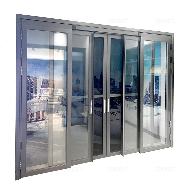 Metal Good Quality Cheap Price Sliding and Swing PT Door glass door Aluminum PT Door for House
