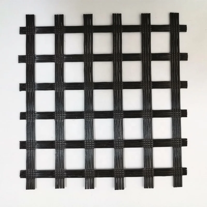 Fiberglass geogrid used in road