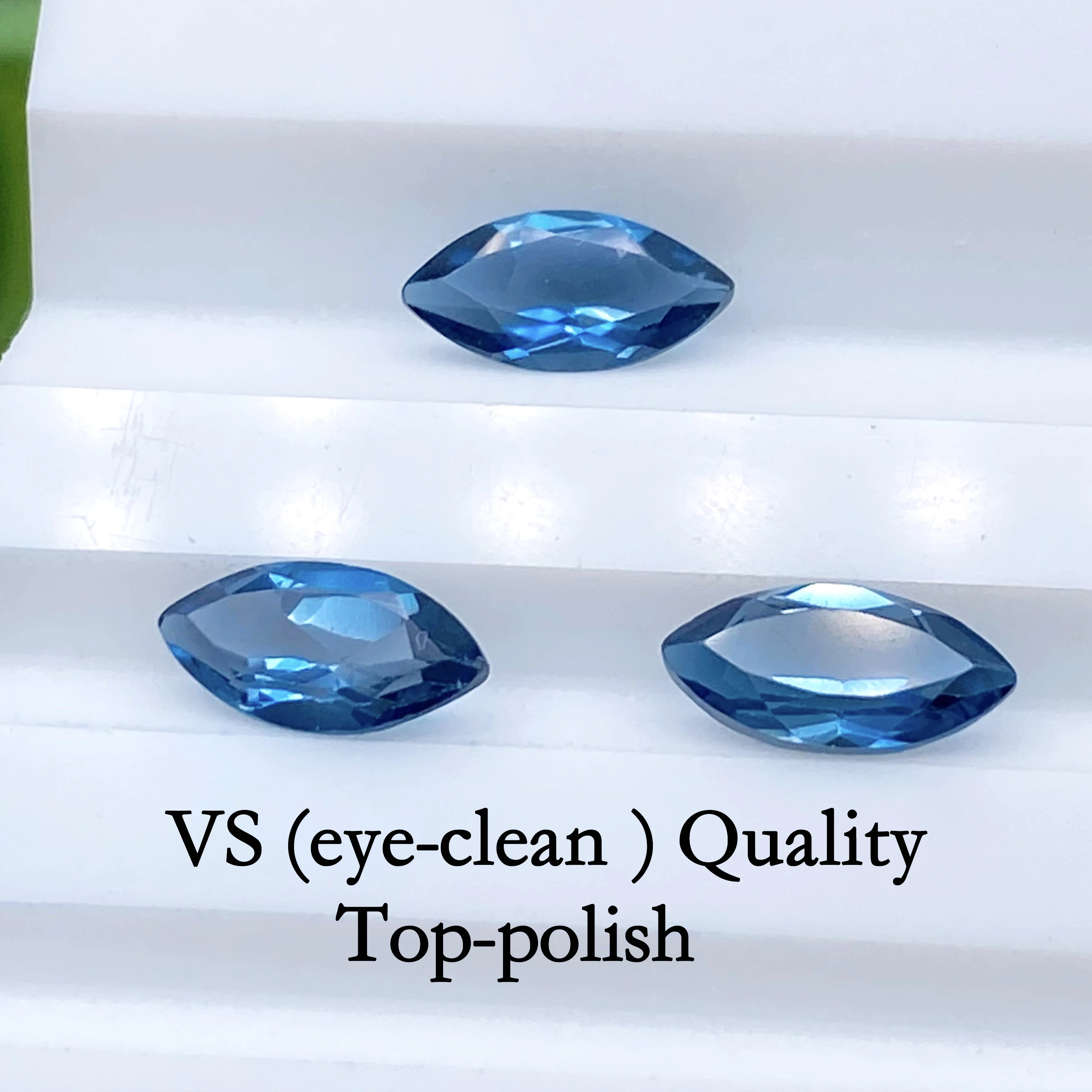 Topaz Marquise Shape 4x2mm~14x7mm High Quality Natural Topaz Crystal Blue Gemstone  Jewelry Making Natural London Blue Topaz