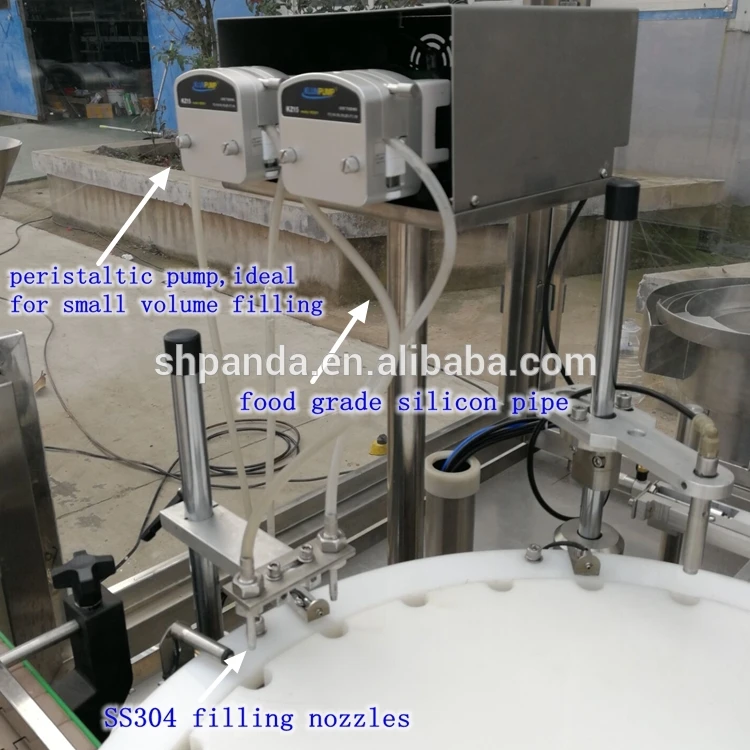 Automatic Medicine Vial Blood Reagent Test Tube Pharmaceutical Liquid Filling and Capping Labeling Machine