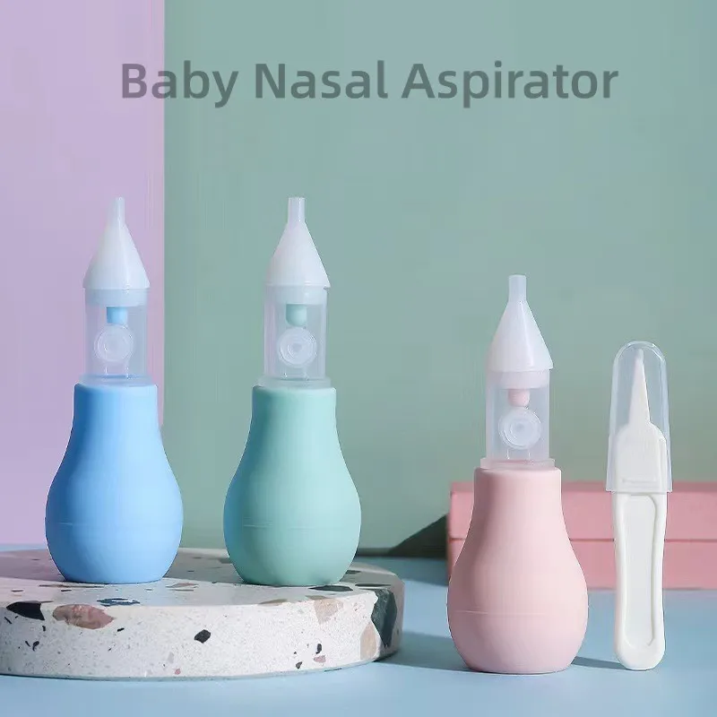 Baby Care Product  Silicone  Nasal Aspirator  Manual Nasal Aspirator Nose Sucker for Newborns Baby