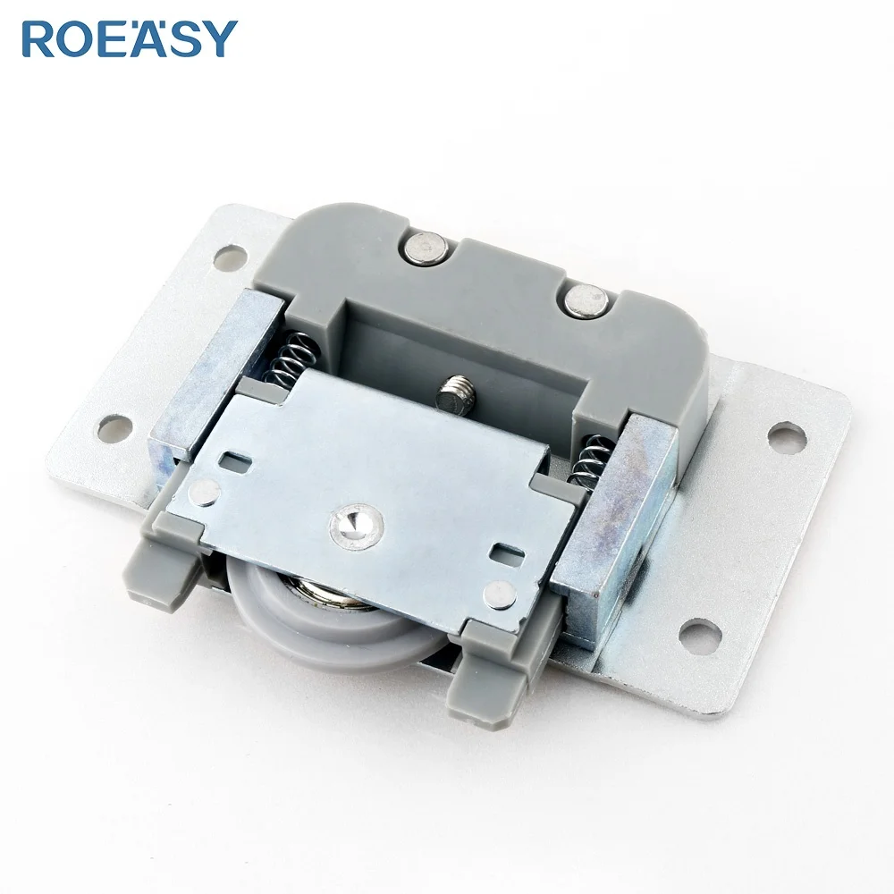 Двойная деревянная дверь ROEASY Регулируемый мягкий закрывающийся ролик раздвижные фитинги колеса дверной для шкафа