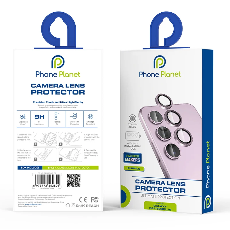 Phone Planet OEM custom used mobile phones Lens Glass Film Screen Protector For Samsung Galaxy S23 S23 Plus S23 Ultra