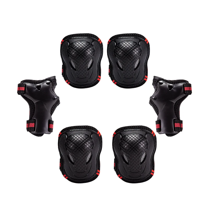 Complete 6pcs/Set Roller Skating Protector Elbow Knee Pads Kids Adults Riding Skateboard Ice Sports Wrist Guard Protective Gear