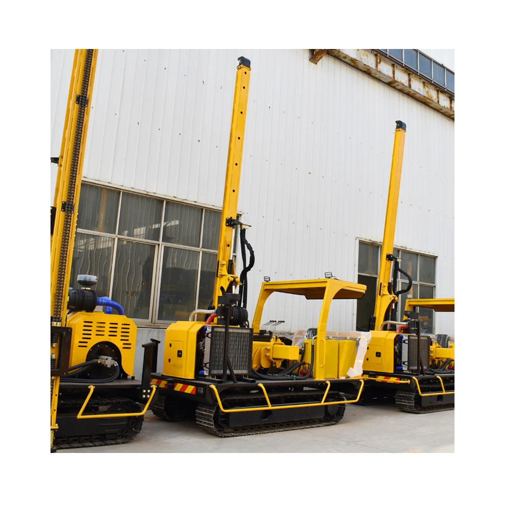 Useful engine Wear-resistant long service life and high efficient Solar Screw Pile Driver Photovoltaic Piling Machine