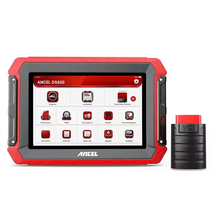 Ancel DS600 Professional Car Diagnostic Tools  ECU Coding Active Test Full System SRS Oil Reset Vehicle Tools OBD2 Car Scanner