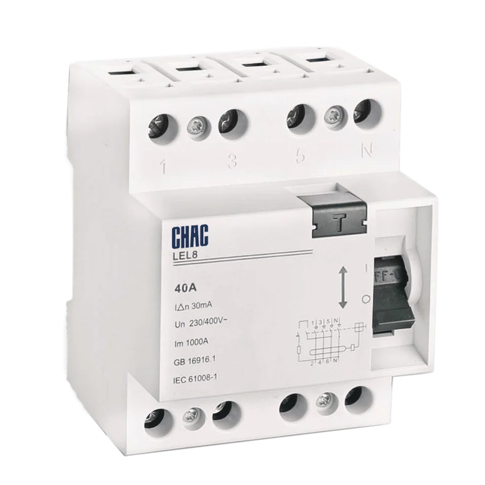 CHAC LEL8 (F360) 4p electric switch LECB 230V RCCD Residual Current Circuit Breaker electromagnetic rcd/rcbo/rccb