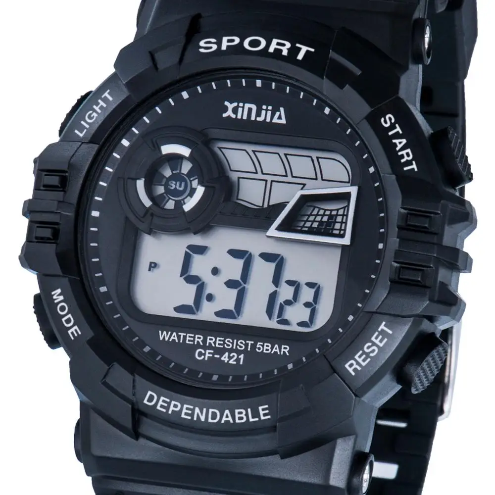 Waterproof Sports stopwatch digital Wrist Watch for Boys Kids